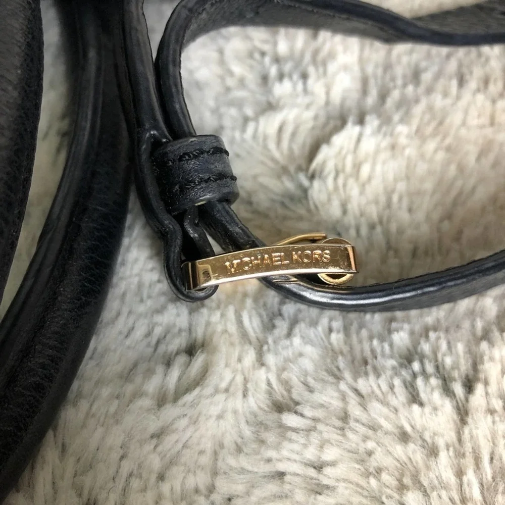 Michael Kors Black Leather Astrid Satchel - Picture 13 of 16